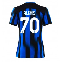 Billiga Inter Milan Alexis Sanchez #70 Hemma fotbollskläder Dam 2023-24 Kortärmad